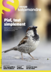 Salamandre, n°259 - août-septembre 2020 - Piaf, tout simplement